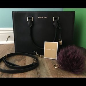 Michael Kors Purse and Michael Kors keychain